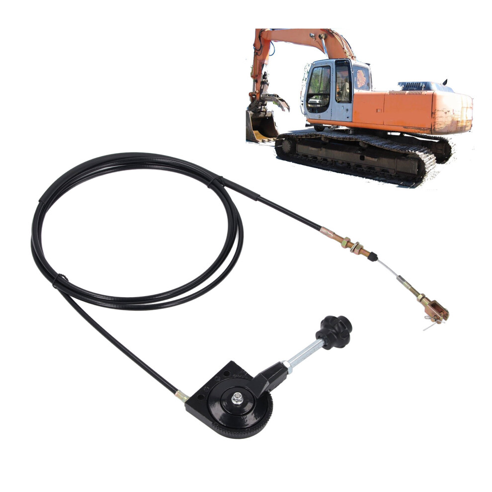Excavator Throttle Control Cable 3M Stainless Steel Pu Fit Ex230 7691385090965