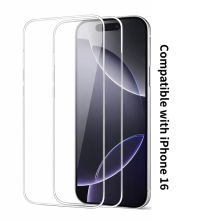 Σκληρυμένο γυαλί iPhone 16 6,1 2 τεμάχια 9H HD ανθεκτικό στις γρατζουνιές