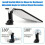 Car Suction Cup Holder for Dashboard - Black, Adjustable & Foldable for Starlink 3