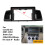 2Din 9 Inch Car Control Radio Stereo Panel Dash Frame for   EX 2007-2017 Fascia Dash Frame 4