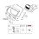Car Outside Trunk Lid Lock Release Handle 812601M500 for  K3 Forte 5 2010-2018 Tailgate Handle  Button Assembly 7