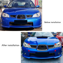 Car Grille Front Hood Grille Racing Bumper Grill Exterior Accessories for  Impreza WRX STI 2006-2007,A