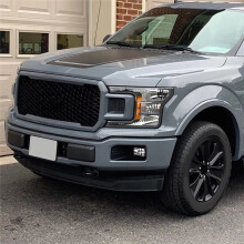 Front Bumper Grille Pads Guards Inserts End Caps Cover for F150 2018-2020 JL3Z-17E810-AB,JL3Z-17E811-AB