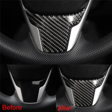 Car Steering Wheel Cover Trims Accessories Carbon Fiber for 10Th 2016 2017 2018 2019 2020 2021