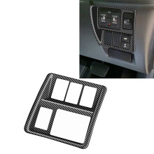 Cadre de Garniture de Bouton Multifonctionnel de Voiture pour STEPWGN RP8 Accessoires Intérieurs Motif en Fiber de Carbone RHD