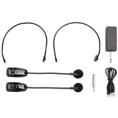 U12F Uhf One per Two Wireless Headset Microfono Mixer Adatto per Le Conferenze Didattiche 1