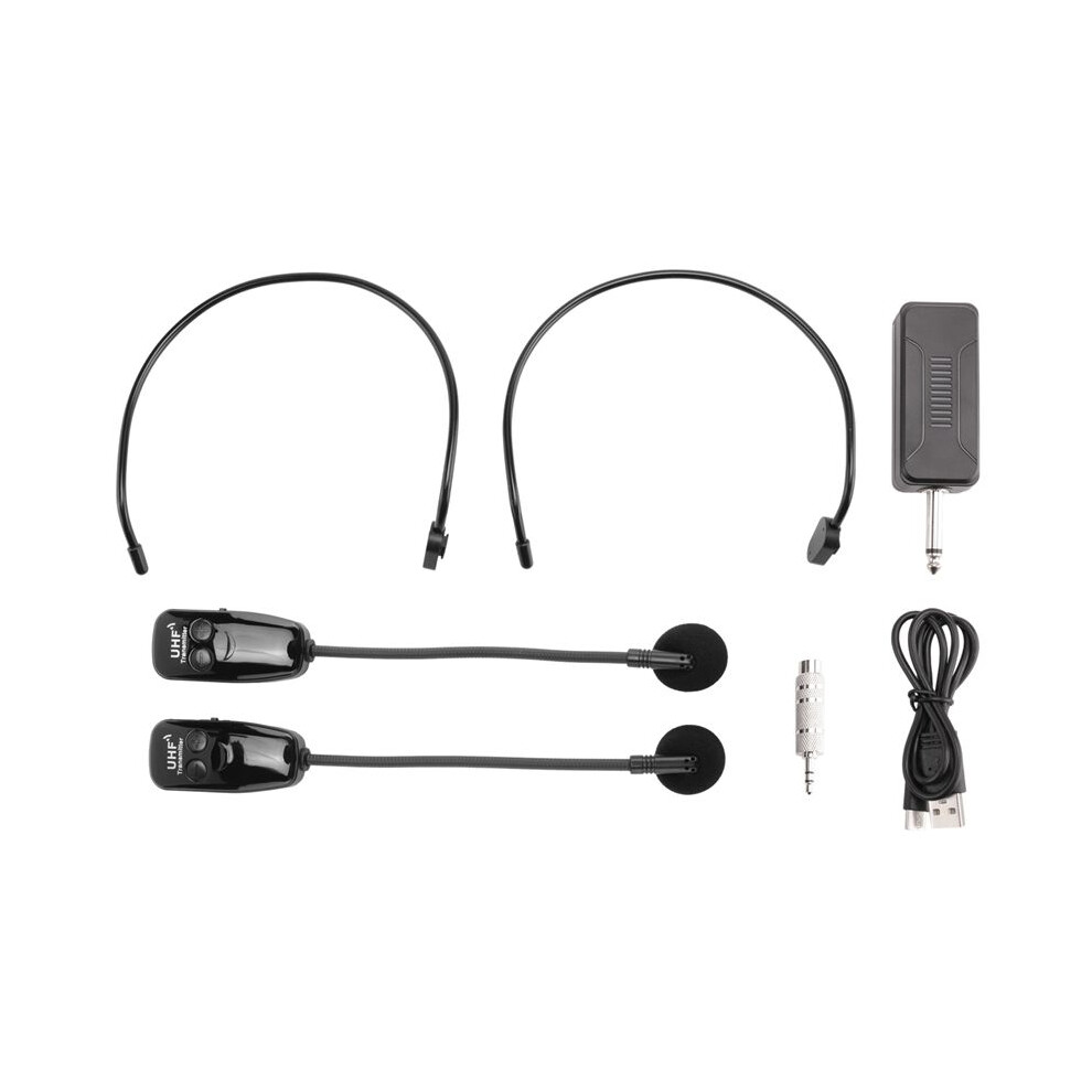 U12f Uhf One For Two Wireless Headset Microphone Amplifier Mixer Suitable For Teaching Guides Meeting Lectures 4713178221172