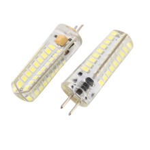 2x 6.5W GY6.35 LED Bulbs 72 2835 SMD LED 320lm 50W Halogen Lamps Equivalent Dimmable Pure White 6000K 360 Degree  Angle Silicone Corn Bulb