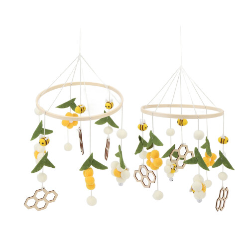 Soft Bee Flower Nursery Mobile 2