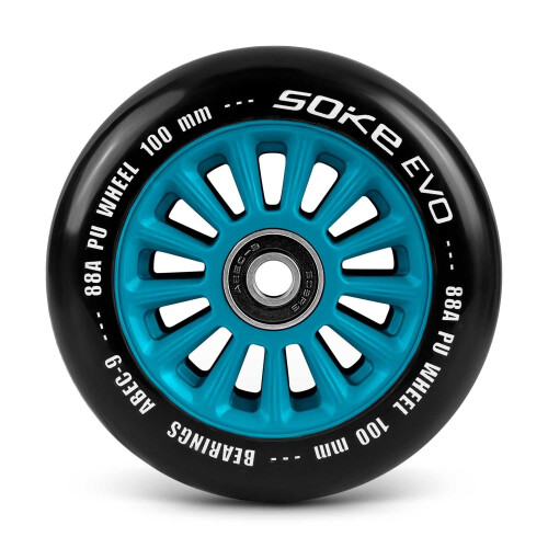 Blaue Räder für Roller 100 mm, 2er-Pack 1