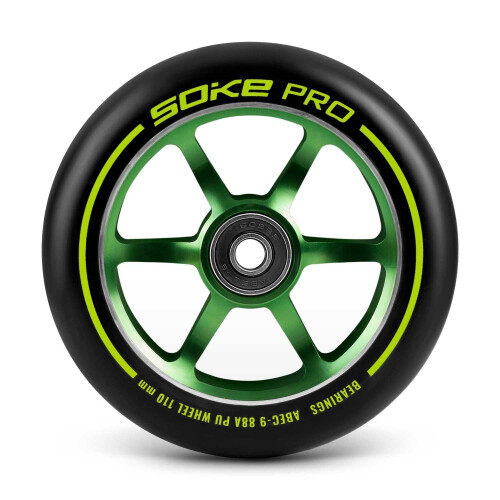 Grüne Räder für Roller 110 mm, 2er-Pack 1