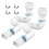 Flexible Gutter Downspout Extension 21-58in PE White Drain Pipe 9