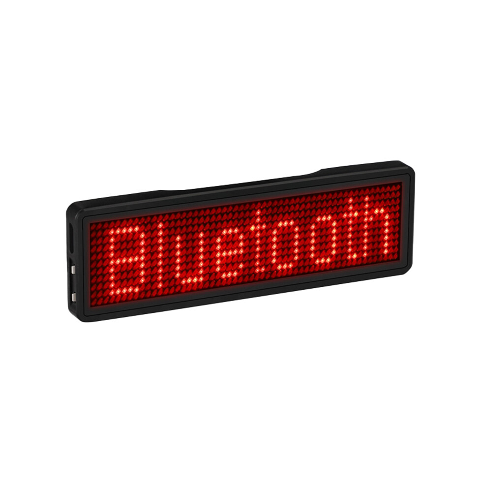 Led Name Badge Rechargeable Sign Diy Programmable Scrolling Message Board Display Led,Type 1 Light 6131797854607
