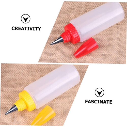 4Pcs Cake Decorating Squeeze Bottles with Tips for Precision Icing Cookies and Baking 1