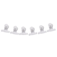 6Pcs/Set Rusian C Curve Nail Pinching Clips Multi Function Tool Acrylic Nails Pinchers Transparent