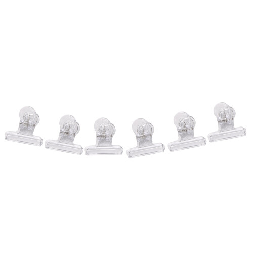6Pcs/Set Rusian C Curve Nail Pinching Clips Multi Function Tool Acrylic Nails Pinchers Transparent 1