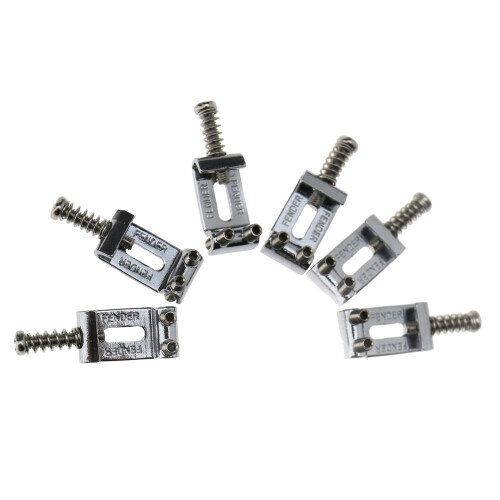 Set med 6 ErsäTtningsset för Chrome Tremolo Bridge-Sadlar för  Elgitarr