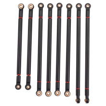 8 Stks/Partij Metal Link Rod 313MM Wielbasis Pak voor Axiale SCX10 1/10 RC Crawler Auto Onderdelen