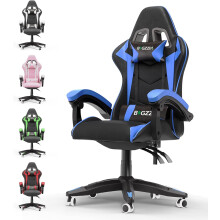 Ergonomic Gaming Chair with Lumbar Support Blue