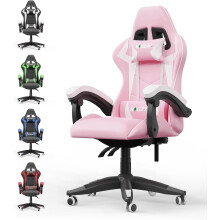 Ergonomic Gaming Chair with Lumbar Support Pink
