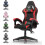 Ergonomic Gaming Chair with Lumbar Support Red 1