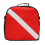 Portable Durable Nylon Dive Flag Scuba Diving Protective Regulator Bag with Zipper Carry Handle 1