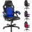 Ergonomic High Back Mesh Leather Gaming Chair Blue 1