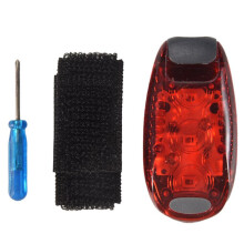 4 Pcs LumièRe de SéCurité éTanche Rouge Clignotant VéLo ArrièRe LumièRe, Adapté pour la Course, la Marche, le Cyclisme, le Casque, Etc.