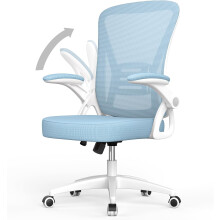 Ergonomic Mid-Back Office Desk Chair Blue