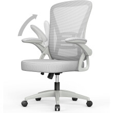 Ergonomic Mid-Back Office Desk Chair Grey