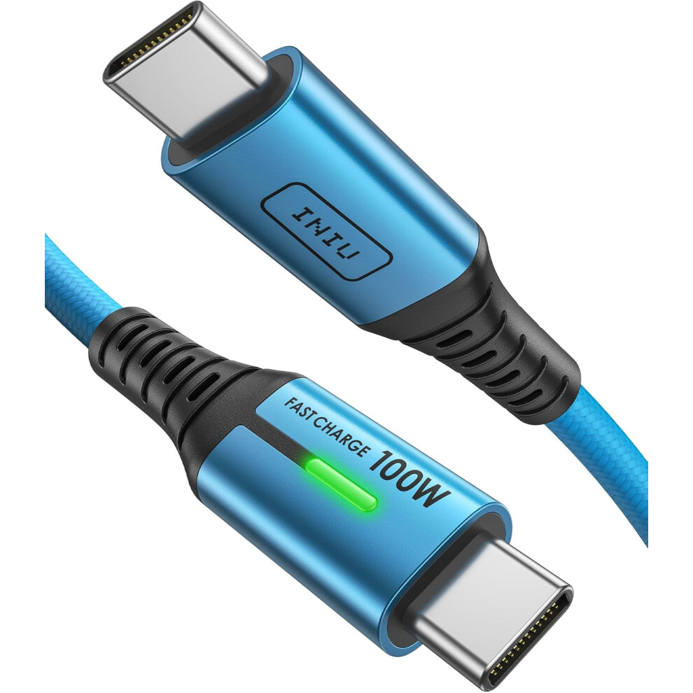 2M 100W Usb C To Usb C Fast Charge Cable Blue 742406937848