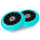 Türkisfarbene Räder für Roller 100 mm, 2er-Pack 3