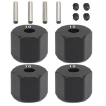 4 Piezas De Hub Hexagonal De Rueda Grueso De 12 Mm Para 1/10 Rc Crawler Axial Scx10 Traxxax Trx4 Mst Rc Coche Piezas, 10Mm