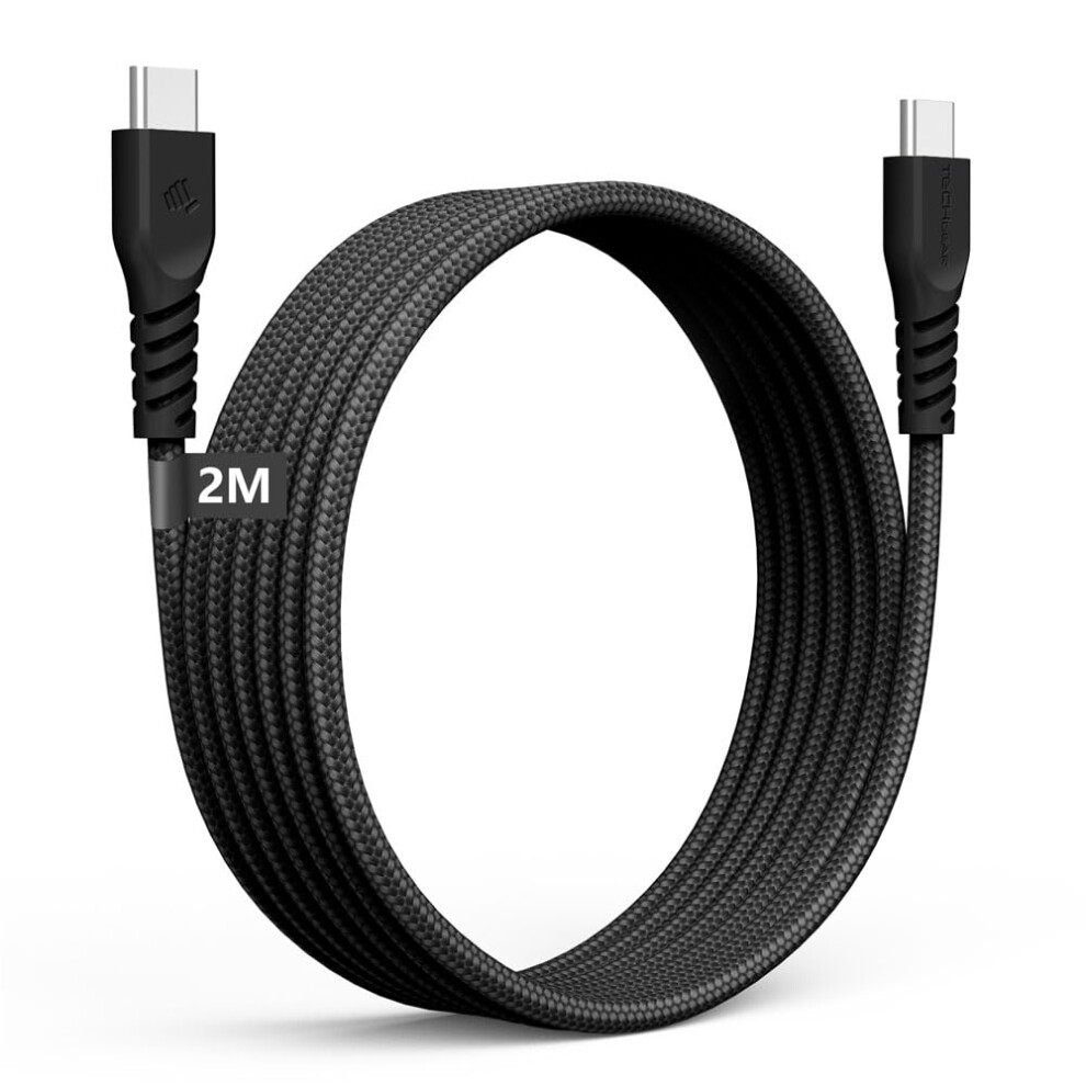 2M Braided 60W Usb C Fast Charge Cable Black 742406938081