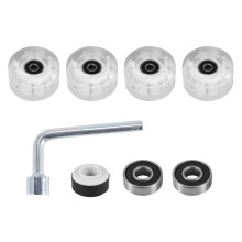 4Pcs Roller Skate Wheels Luminous Light , with Bearings Outdoor Roller Skate Wheels Flash,for Double Row Skating