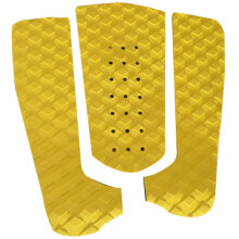 Surfbrett Traktion Pad Rutschfeste Klebende EVA Grip Surf Deck Heck Polster Drei Teilig Gelb mit LöChern
