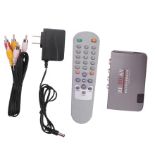 Conversor RF para AV, Seletor de Canal, Booster, TV A Cabo para TV de ProjeçãO, Porta de VíDeo Suporta Sistema Completo AC110-240V Plug US