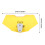 Adjustable Motorcycle Windshield Extension, Acrylic, 218x110mm Yellow 2