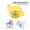 Adjustable Motorcycle Windshield Extension, Acrylic, 218x110mm Yellow 5