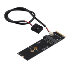 Kabellos M.2 A+E Key Slot auf M.2 M Key Wifi Adapter für AX200 9260 Bcm94352Z Karte NVMe PCI Express SSD Port