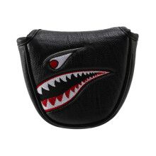 1Stuks PU Leer met  Borduurwerk Magneet  Mallet Putter  Cover  Club Putter Headcovers