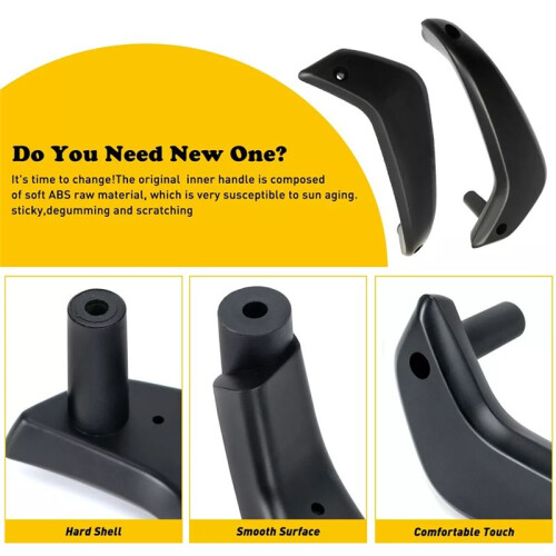 Car Interior Door Pull Handle Left+Right Replacement for  Fiesta 2011-2020 D2BB-A23943-CA35B8,G2BZ-5823943-JA 1