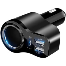 168W 4 in 1 USB C Car Charger Splitter