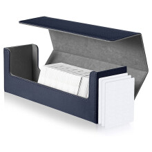 for Desk Box 400 Card Desk Box Card Storage Box Deck Box PU Leather Deck Box for Trading Card Games ()