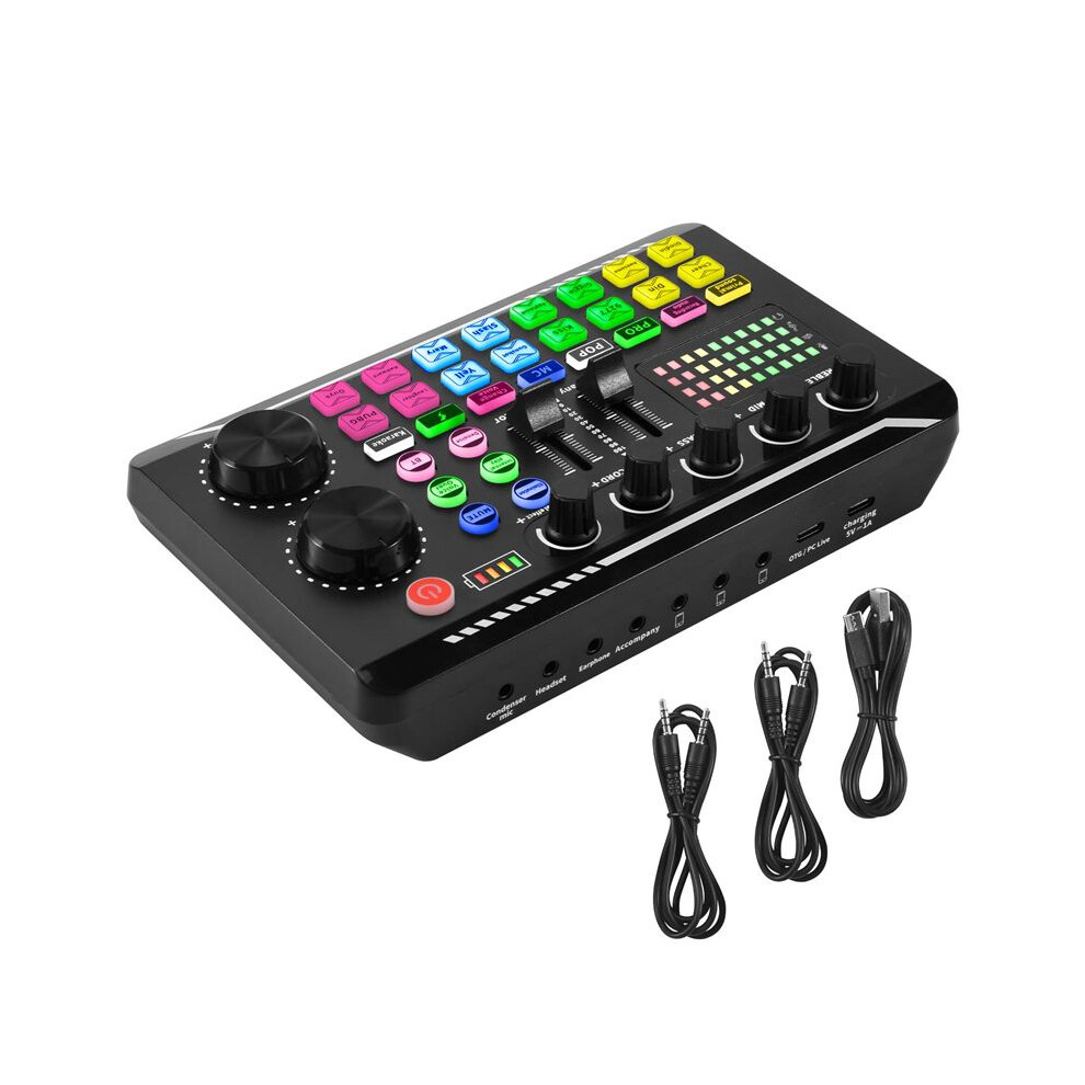 Live External Sound Card, 5.0 Voice Changer, 16 Types Of Sound Effects, 6 Modes Mixer For Phones, Pc, Tablets 4712443560657