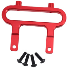 Aluminium Vordere StoßStange Montieren Halter Halterung für 1/10 Redcat Blackout XTE SC XBE (Pro) Upgrade Teile ZubehöR,Rot