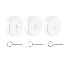 Tuya ZigBee 3.0 Temperatur- och Fuktighetssensor Batteridriven SäKerhet med Tuya Life-Appen Alexa(B)