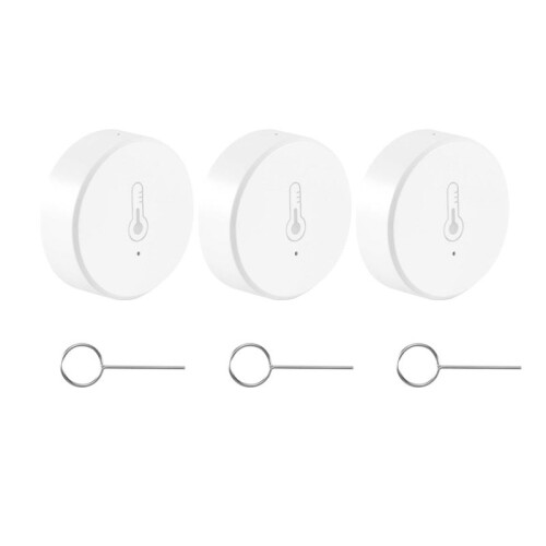 Tuya  ZigBee 3.0  Temperature and Humidity Sensor Battery Powered Security with Tuya  Life App Alexa(B)