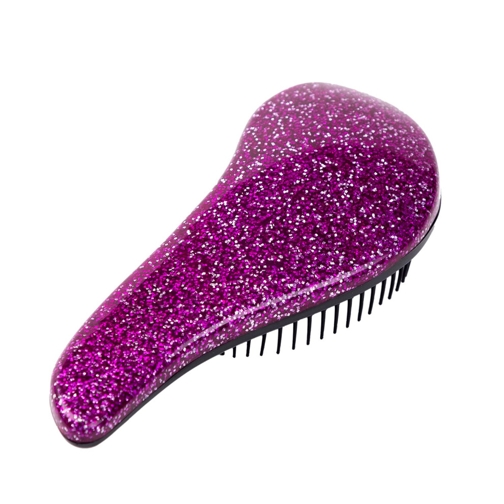 1Pcs Glitter Handle  Detangling Comb Shower Hair Brush detangler Salon Styling Tamer Tool hairbrush()