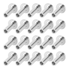 80Pcs Stainless Steel Protector Sleeves Protective Sleeves Grommet Kit for 1/8Inch Wire Rope Cable Railing